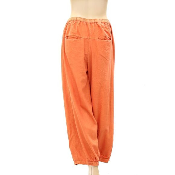 Free People To The Sky Parachute Pants Pull-on Low-Rise Solid Smocked XS 270584 - Picture 7 of 8